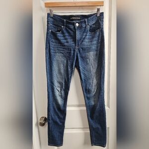 Express Dark Blue Women's Skinny Jeans High Rise Legging